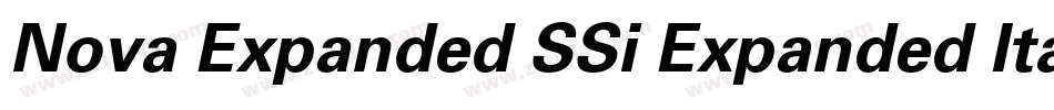 Nova Expanded SSi Expanded Italic字体转换